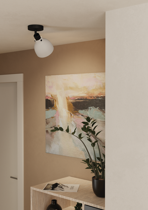 EGLO spot Matlock - e27 - 24,5 cm - grijs/zwart - staal