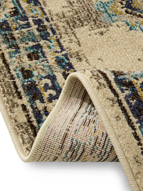 benuta vloerkleed Casa - beige/turkoois - 140x200 cm