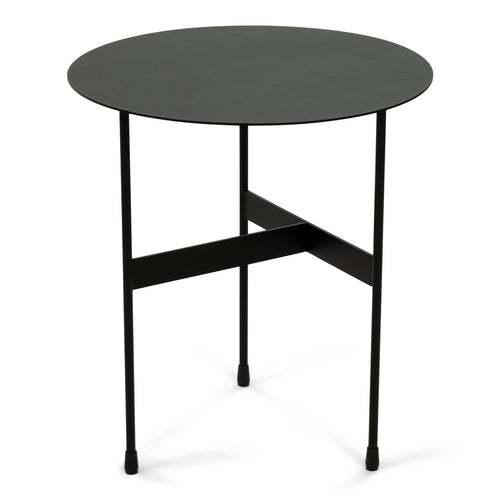 Spinder Design bijzettafel Roxane Laag - Zwart - ⌀ 40