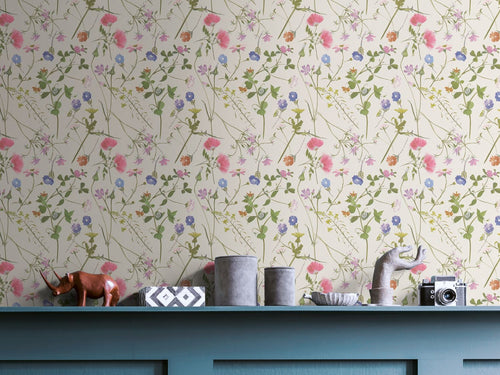 Livingwalls behang bloemmotief beige en meerkleurig - 53 cm x 10.05 m - AS-389012 - vtwonen shop