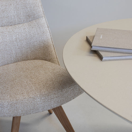 DÉJA Living Eetkamerstoel Meau - Beige/Naturel - Draaibaar - Set van 2 - vtwonen shop