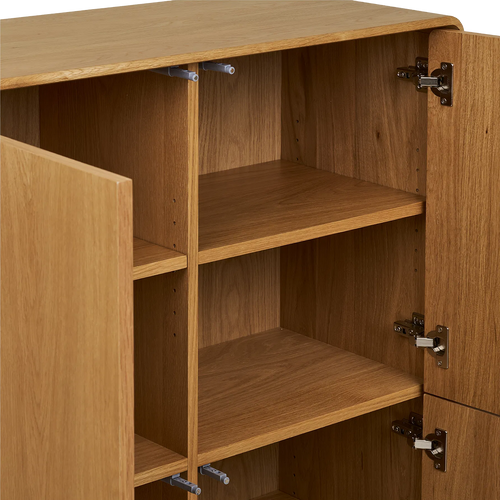 Artichok Mels Eikenhouten Kledingkast Naturel - 180 x 45 cm