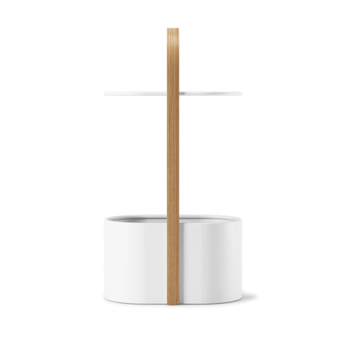 Umbra bijzettafel Bellwood - 35 x 24 x 69 cm - Wit/naturel