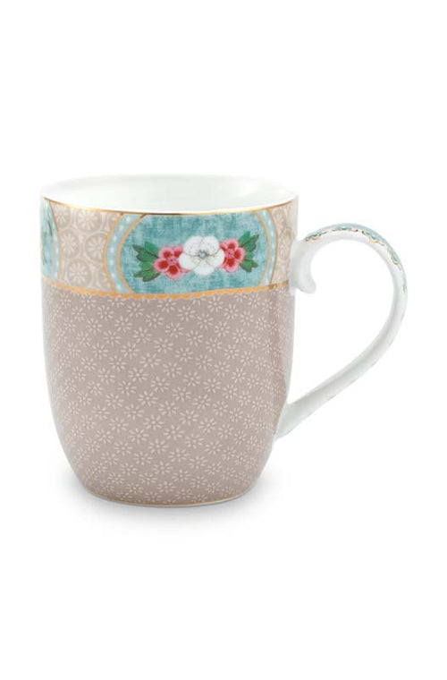 Pip Studio Blushing Birds Mokken - Servies - Set van 4 Kleine Kopjes - Khaki - 200ml - vtwonen shop