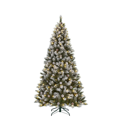 Black Box Trees Pittsfield Kunstkerstboom met LED Verlichting - H215 x Ø117 cm - Groen Frosted