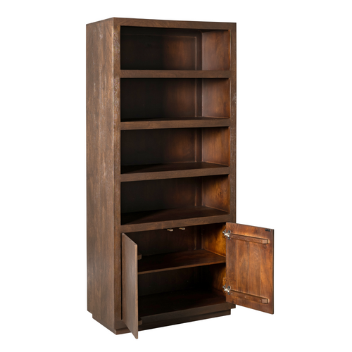Starfurn  boekenkast Brussel - bruin - 45x90x200cm