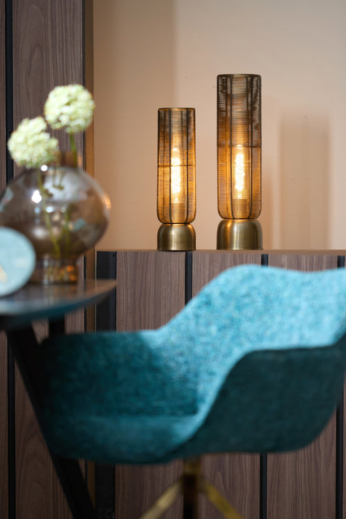 Light & Living tafellamp LEZUZA  - 13.5x13.5x49.5cm - brons - vtwonen shop