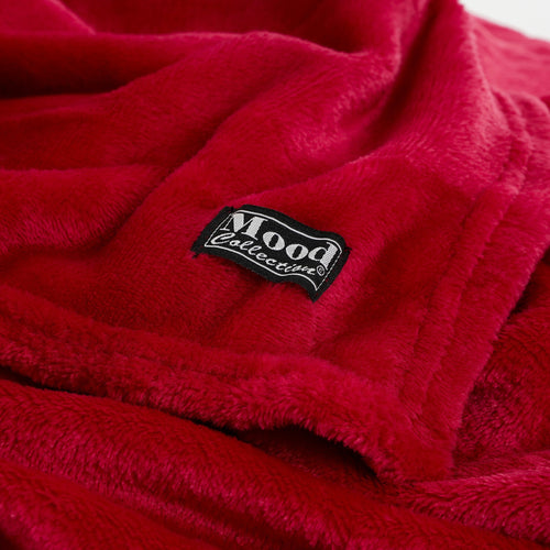 In The Mood Collection Famke Fleece Plaid - L180 x B130 cm - Rood - vtwonen shop