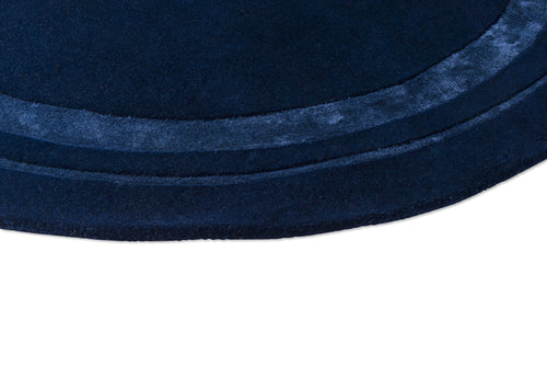 Laagpolig vloerkleed van Laura Ashley | Redbrook Midnight Rond 150 rond - vtwonen shop