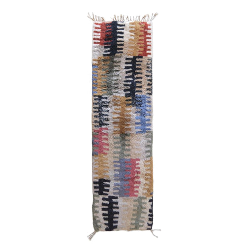 AFK Living vloerkleed Berber - handgemaakt - Wol - 87 x 303 cm