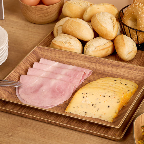 Bonbistro - Dienblad 32,5x18,5cm bruin Buffet