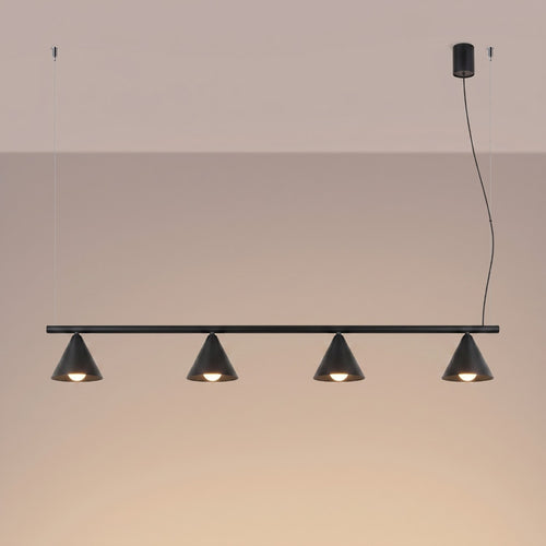 Sollux Lighting Kroonluchter NOX 4L zwart - 122x14x215cm