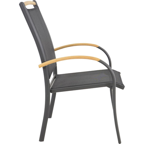 Lesli Living bistrostoel Monza - zwart - 70x58x101cm