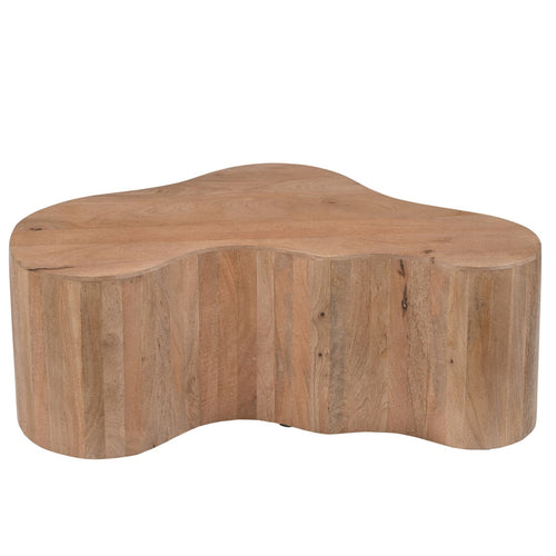 Giga Meubel Salontafel Moos - Organisch Naturel Hout - 100x65x36cm