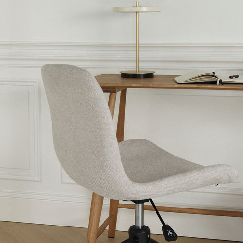 Nolon Nout-Fé Bureaustoel Beige - Stof - Zwart Onderstel