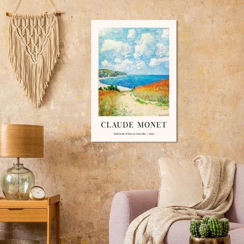 Artfulprints  Claude Monet - Path in the weath at Pourville   poster 30x40 cm - vtwonen shop