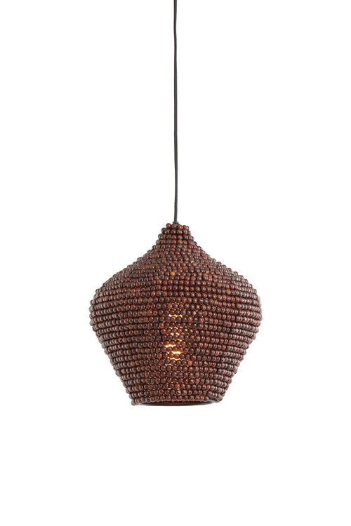 Light & Living hanglamp KALENGA - bruin - Ø28x30cm