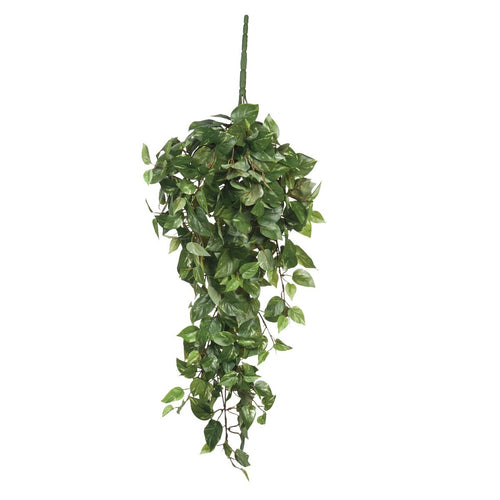Mica Decorations Scindapsus Kunst Hangplant - L15 x B30 x H80 cm - Groen