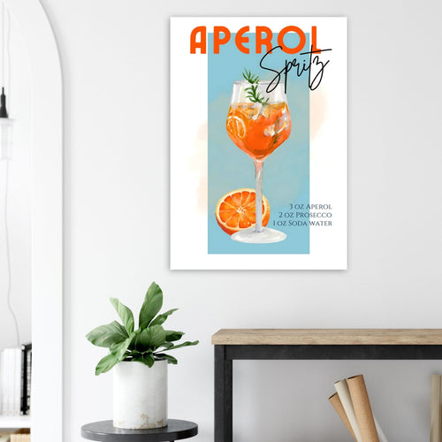 Artfulprints  Aperol Spritz - Blue   poster 50x70 cm - vtwonen shop