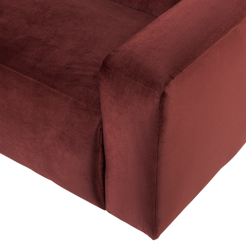 WOOOD 2-zits bank arm rechts Mojo Base - Velvet - Kast.bruin - 74x185x97