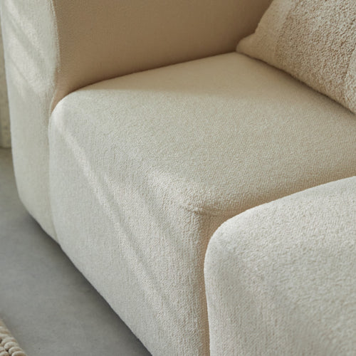 Tikamoon Modulaire bank in écru stof, 3-zits - Beige