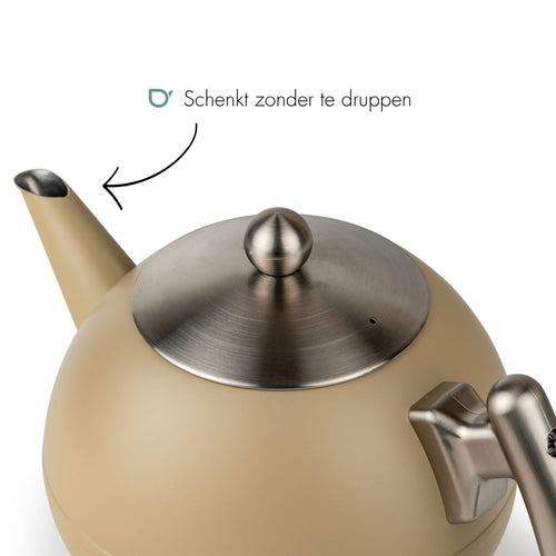 Bredemeijer - Theepot Bella Ronde - taupe - 1,2L