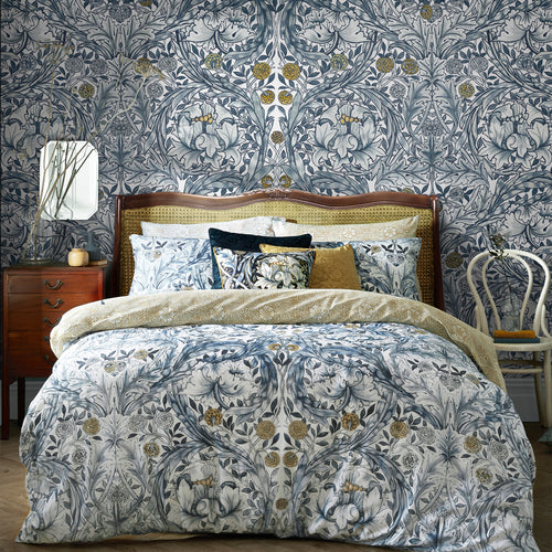 William Morris at Home Fotobehang African Marigold Blue - vtwonen shop