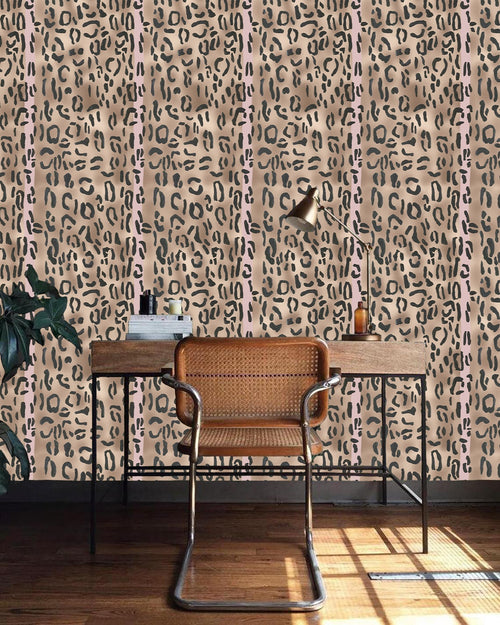 Catchii Behang Leopard print Brown