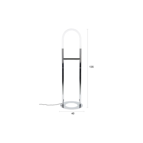 Zuiver Arch vloerlamp Chrome - Zilver - vtwonen shop