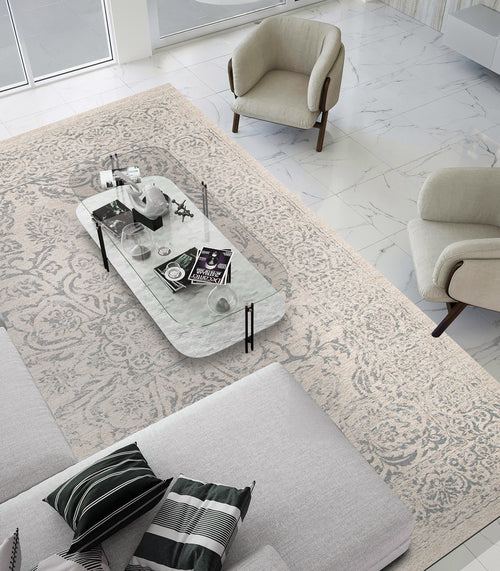 AFK Living vloerkleed Byzance - gerecyclede vezels - grijs - 160 x 230 cm