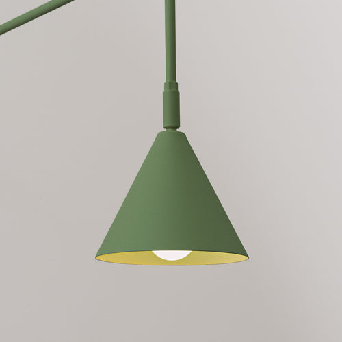 Sollux Lighting Wandlamp NOX olijfgroen - 14x61x30cm