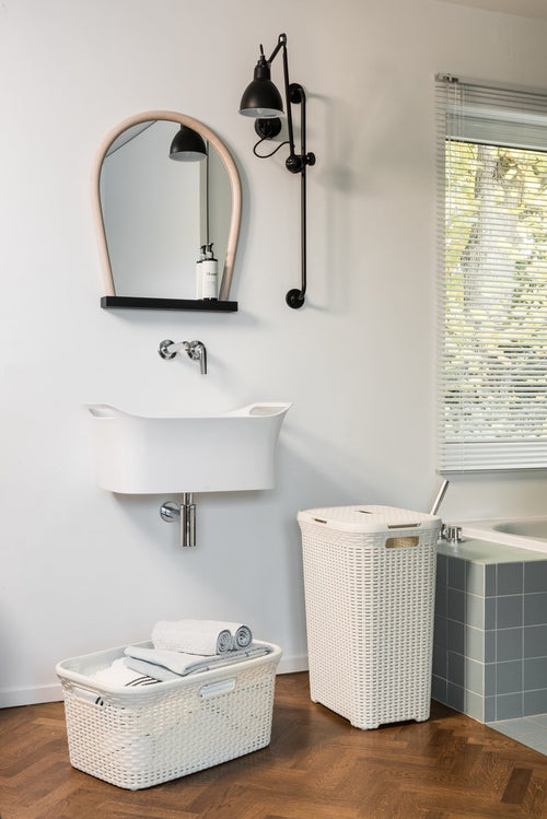 Curver Style Wasmand met Deksel - 60L - Vintage wit - vtwonen shop