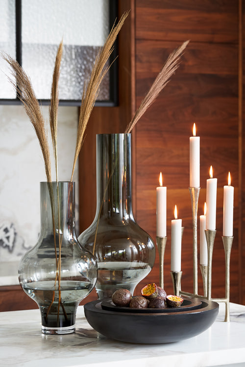 Light & Living vaas KAELA - Ø25.5x47cm - grijs