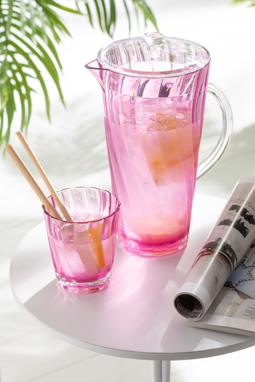 J-Line karaf Wave - kunststof - roze - vtwonen shop