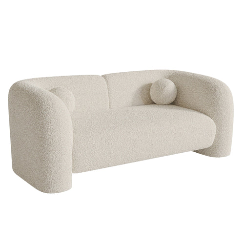 Sia Home - Bank NOLA - bouclé-stof crème 168cm