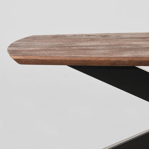 LABEL51 Salontafel Zane - Donkerbruin Mangohout - 120x56x40cm