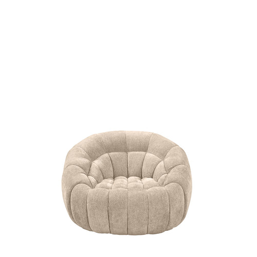 LABEL51 Fauteuil Cloud - Beige Stof - Draaibaar - vtwonen shop