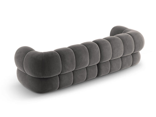 Cosmopolitan Design Bank Koge 4-zits, flueel grijs - 95x240x70cm