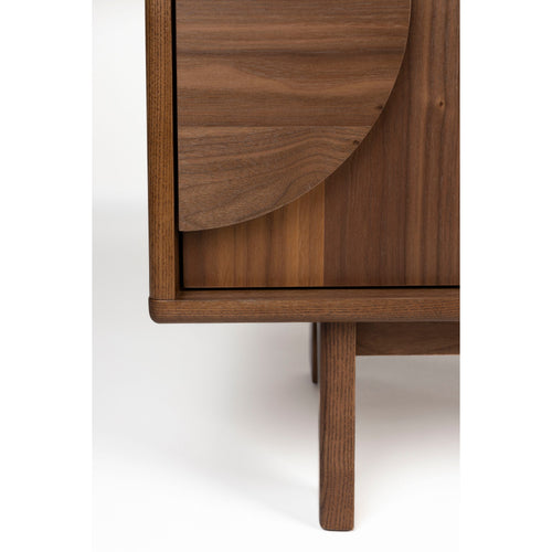 Zuiver Groove Dressoir 3 deuren Walnoothout Donkerbruin