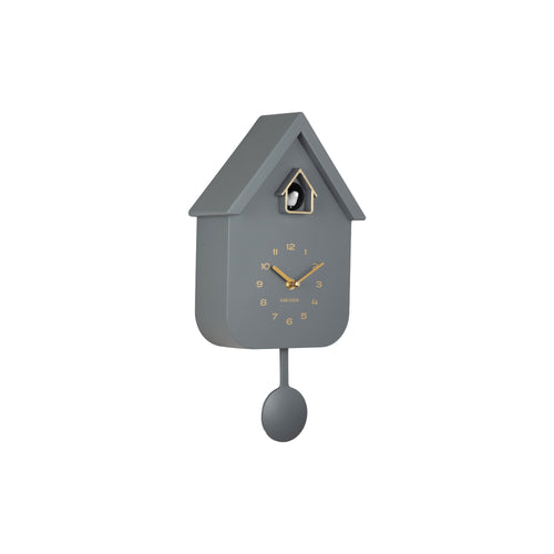 Karlsson wandklok Solo Color Cuckoo - grijs - 8.5x21.5x41cm - vtwonen shop