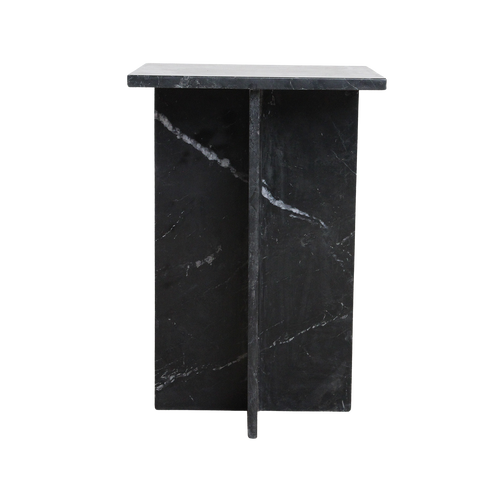 Raw Materials Shanghai zwart marmeren bijzettafel - 30x30x50 cm