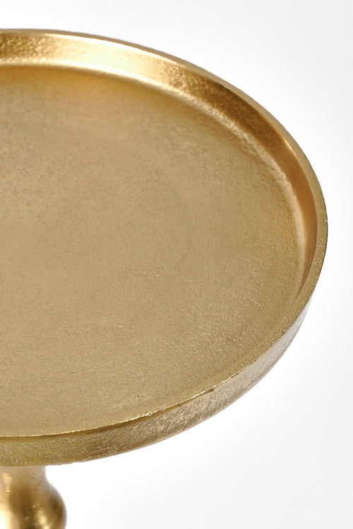 Mica Decorations Duco Bijzettafel - H54 x Ø25 cm - FSC 100% - Gerecycled Aluminium - Goud - vtwonen shop