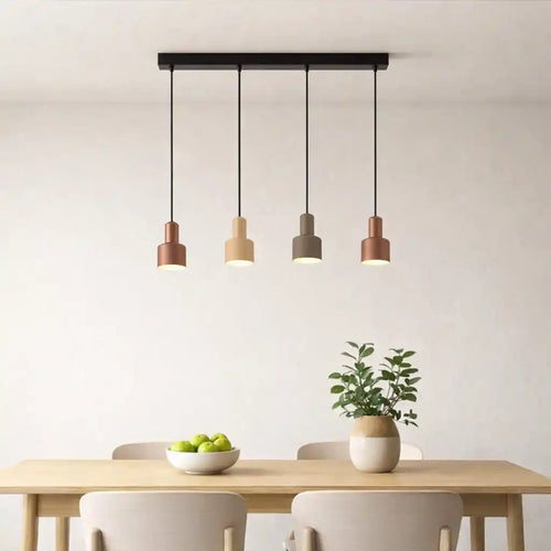 Trio Leuchten hanglamp Agudo - 4 lichts - 80  x 150   cm - zwart