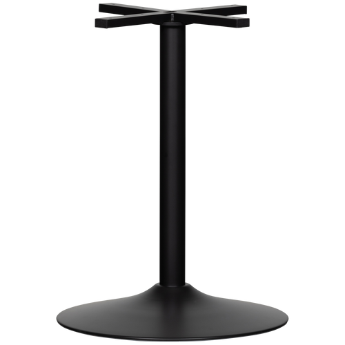 WOOOD ronde Buisvoet bistro - Metaal - Zwart - 72x54x54 - vtwonen shop