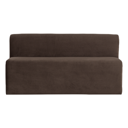 WOOOD eetbank 164 cm rugleuning Mojo Base - Velvet - Bruin - 83x164x76