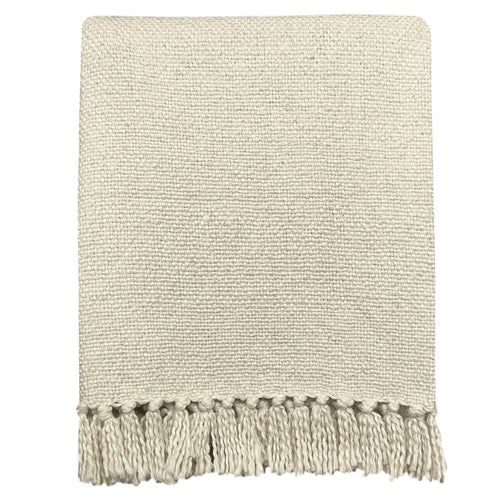 Malagoon plaid - kleiwit - 127x152cm 100% katoen