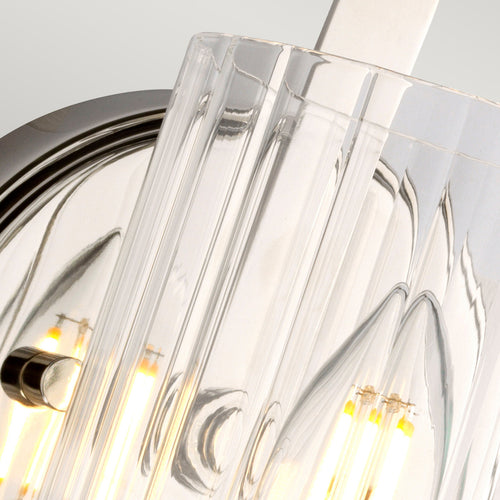 Elstead Cassie - 1 lichte wandlamp gepolijst nikkel