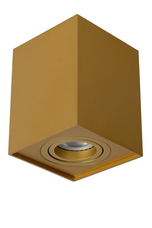 Lucide plafondspot TUBE - 1xGU10 (MR16) - Mat Goud / Messing