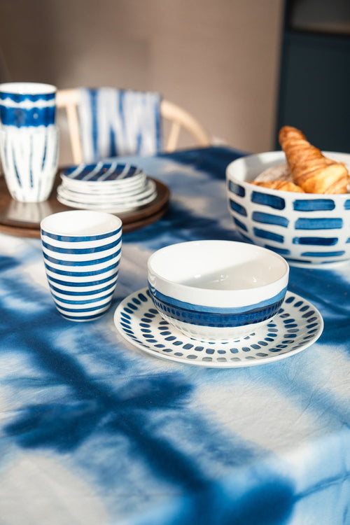 vtwonen - Painted Kommen - Serviesset van 4 - 15cm - vtwonen shop