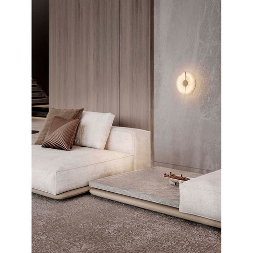 Nova Luce AIDER Geïntegreerde LED-wandlamp, messing goud, LED 12W 694lm 3000K